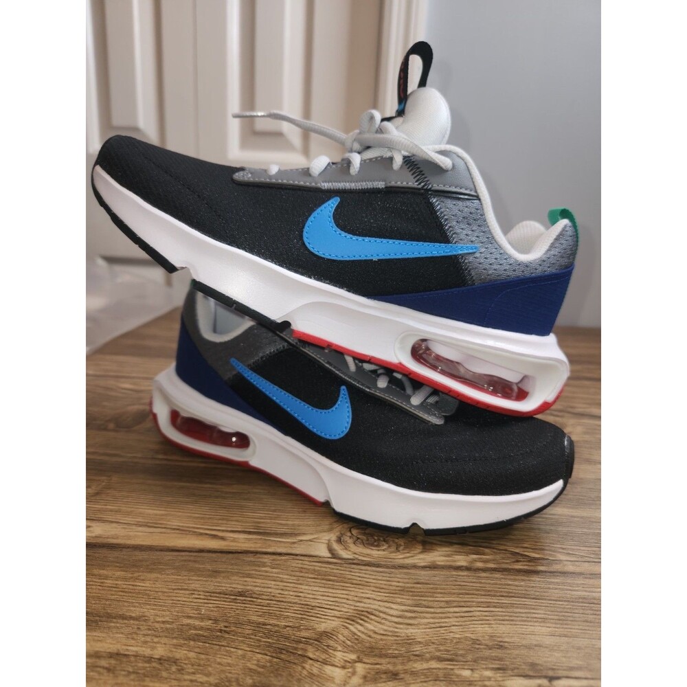 Nike Big Kid Air Max INTRLK Lite GS Running Shoes Sz 6.5Y Blk/Grey/Royal Blue - Picture 11 of 15